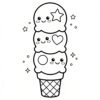 Ice Cream & Desserts Coloring Book – Fun Printable Coloring Pages for Kids