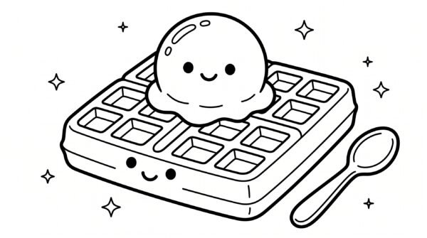 Ice Cream & Desserts Coloring Book – Fun Printable Coloring Pages for Kids