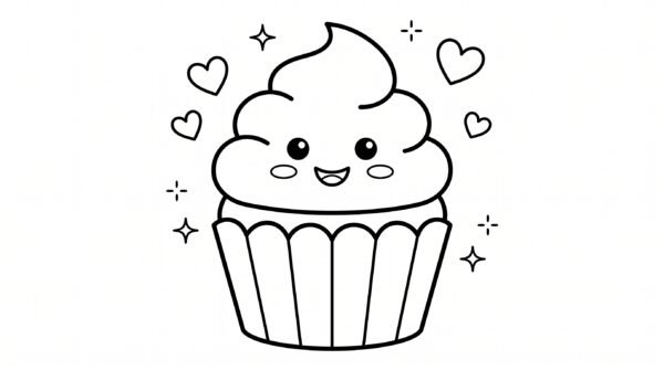 Ice Cream & Desserts Coloring Book – Fun Printable Coloring Pages for Kids