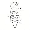 Ice Cream & Desserts Coloring Book – Fun Printable Coloring Pages for Kids